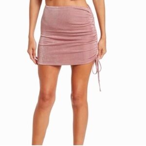 Rouched Mini Skirt